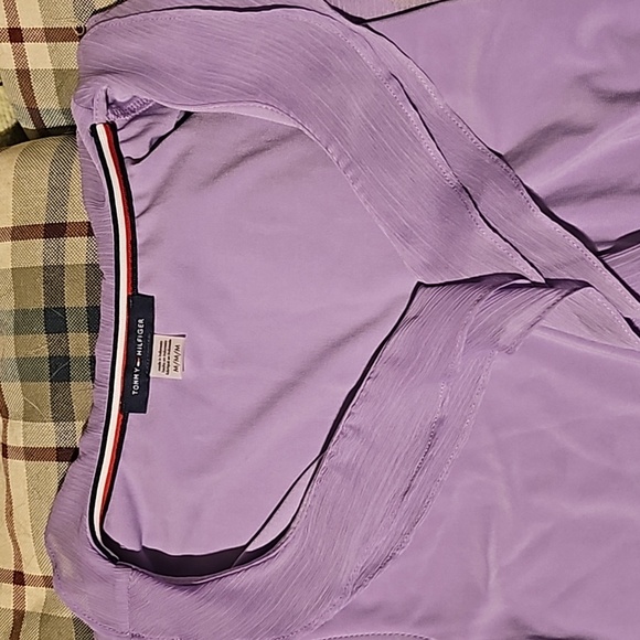 Tommy Hilfiger Ruffled Purple Sleeveless Top - Picture 3 of 6